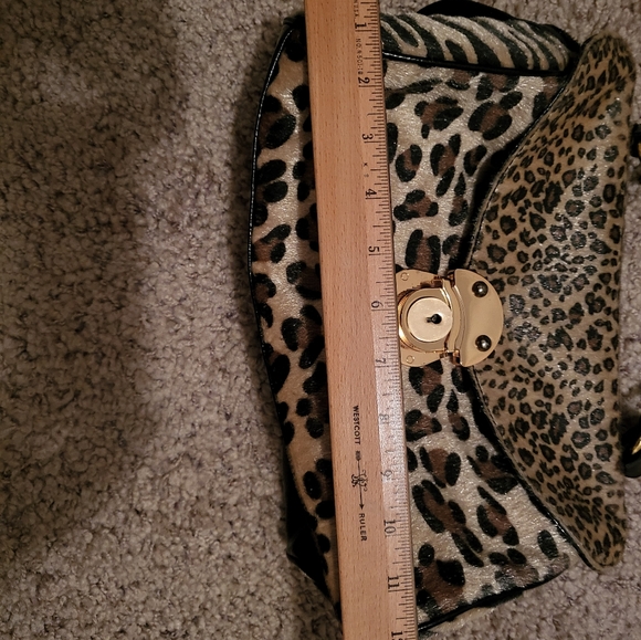 Animal PRINTS bag with gold hardware. Gently used. - Picture 9 of 12